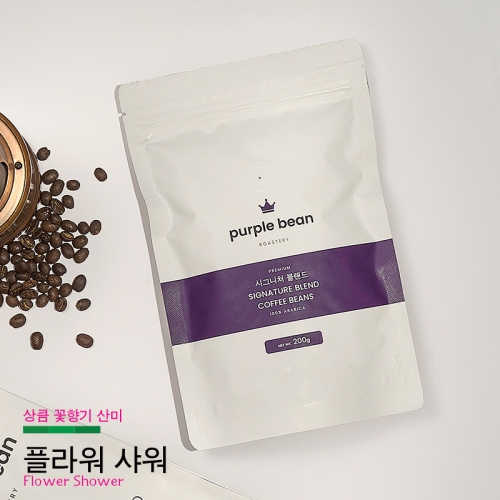 산미있는 원두커피 플라워샤워 블랜드 당일로스팅 200g