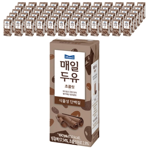 매일 두유 초콜릿 190ml (24팩) x 3박스