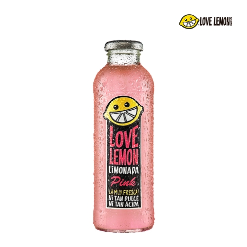 [한국쥬맥스] 러브레몬 리얼과즙 핑크 레모네이드 475ml (12병)