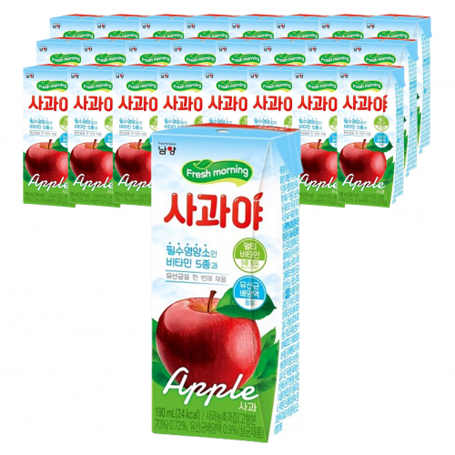 남양 사과야 190ml (24팩) x 3박스