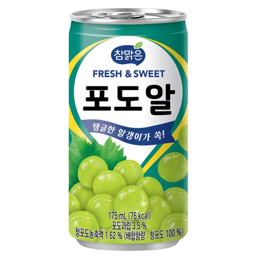 참맑은 포도알 175ml (30캔)